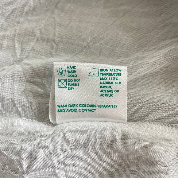 Poupette St. Barth White Embroidered Off the Shoulder Top - Size: 2 - Picture 7 of 7